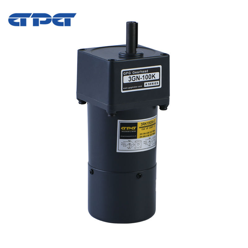 IP44 Rated AC Gear Motor Dengan Kecepatan Masuk 1400-1700rpm Dan 100MΩ Min Resistensi Isolasi