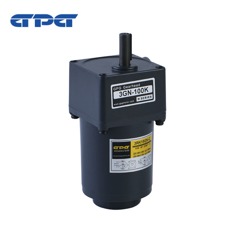 IP44 Rated AC Gear Motor Dengan Kecepatan Masuk 1400-1700rpm Dan 100MΩ Min Resistensi Isolasi