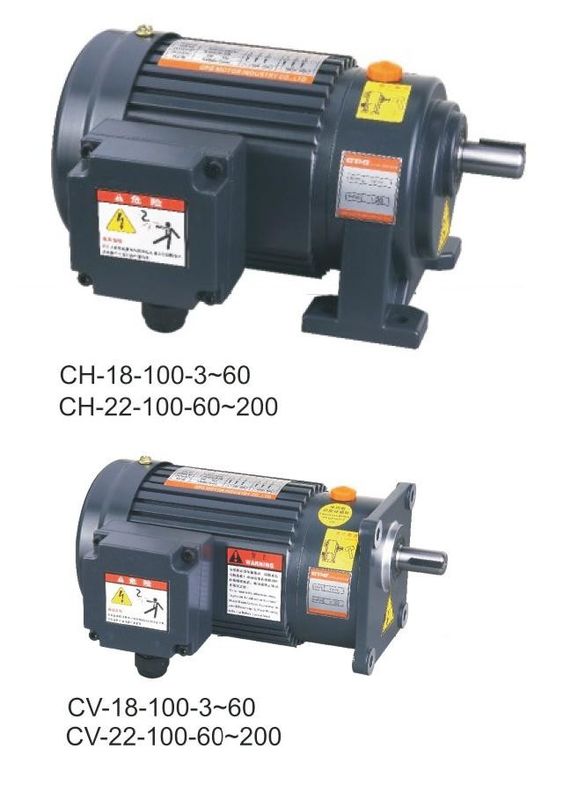 100w 0.125hp Motor Listrik Gearbox 3 Phase Motor Dengan Pengurangan Gearbox 18mm Shaft