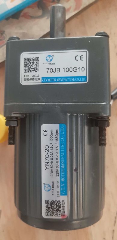 YN70-20 70JB20G10 3 Phase Motor Ac Gear Kecil Untuk Mesin Susu Kacang Kedelai